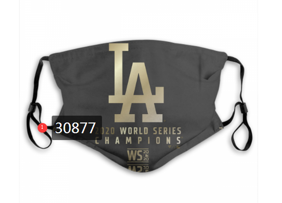 2020 Los Angeles Dodgers Dust mask with filter 118->mlb dust mask->Sports Accessory